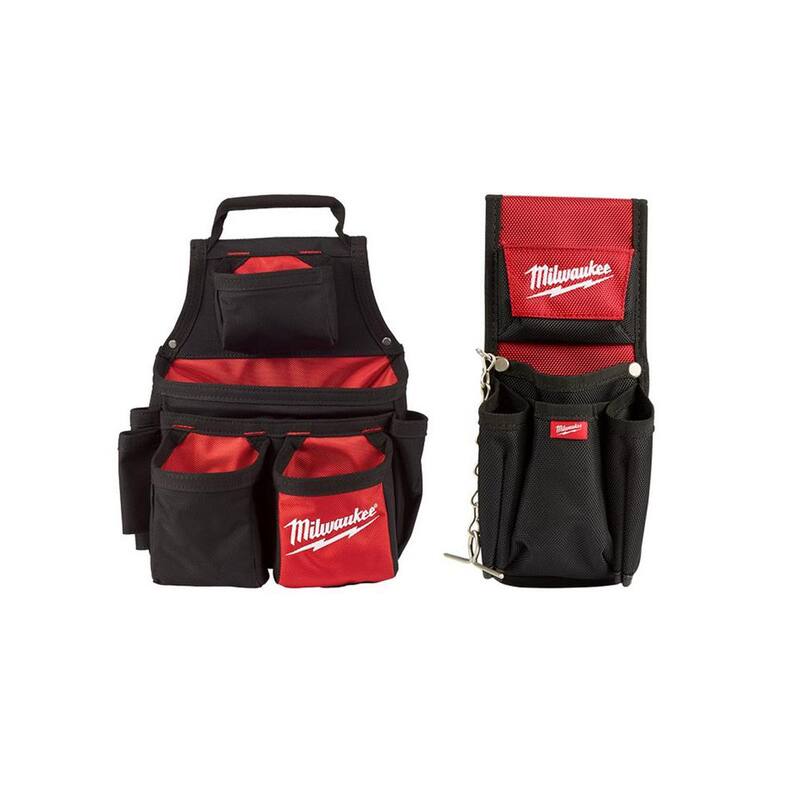 Milwaukee 13 in. Carpenters Pouch with 7-Pocket Compact Utility Pouch (2-Piece) - 48-22-8121-48-22-8118
