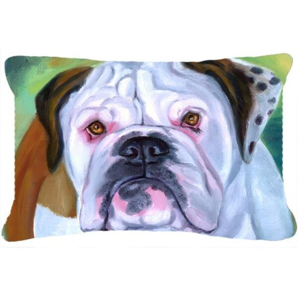 Carolines Treasures Carolines Treasures 7350PW1216 Miss English Bulldog Fabric Decorative Pillow - 7350PW1216