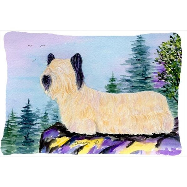 Carolines Treasures Carolines Treasures SS8679PW1216 Skye Terrier Indoor & Outdoor Decorative Fabric Pillow - 12 x 16 in. - SS8679PW1216