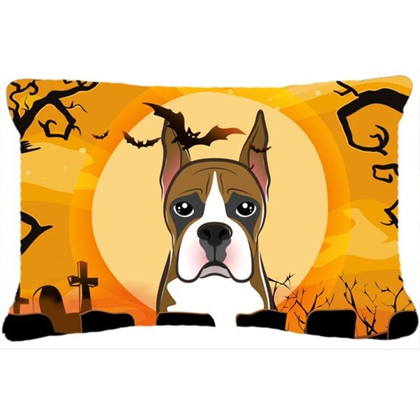 Carolines Treasures Halloween Boxer Fabric Decorative Pillow - BB1781PW1216