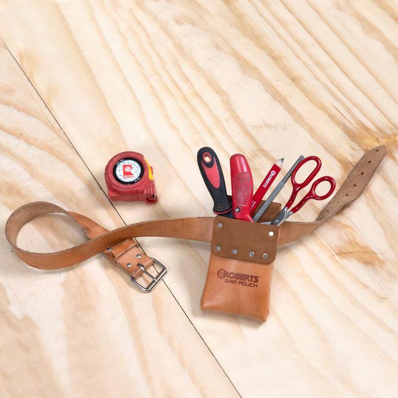 ROBERTS Deluxe Leather Grip Carpet Knife and Tool Pouch - 10-260