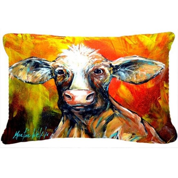 Carolines Treasures Carolines Treasures MW1225PW1216 Another Happy Cow Fabric Decorative Pillow - MW1225PW1216