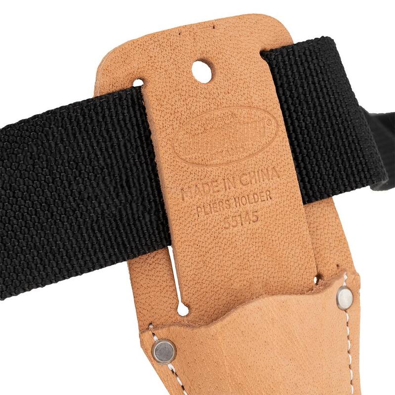 BUCKET BOSS Classic Series Saddle Leather Pliers Tool Belt Pouch - 55145