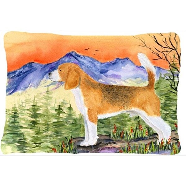 Carolines Treasures Carolines Treasures SS8615PW1216 12 x 16 in. Beagle Decorative Indoor & Outdoor Fabric Pillow - SS8615PW1216