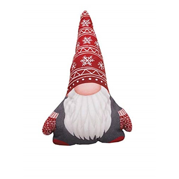 Colocar Christmas Gnome Shaped Holiday Throw Pillow, Red - CO3125032