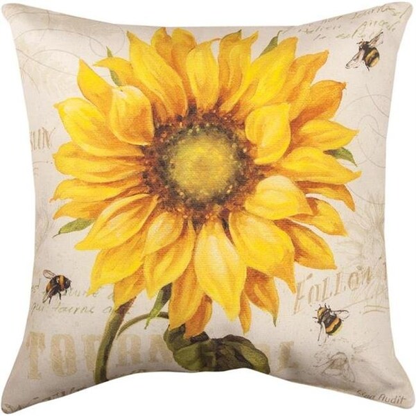 Manual Woodworkers & Weavers Manual Woodworkers & Weavers SLUTSN 18 in. Under the Sun Sunflowers Indoor & Outdoor Pillow - SLUTSN