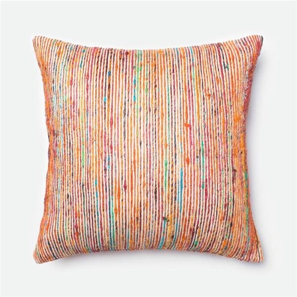 Loloi Loloi Rugs P053P0242RUMLPIL3 22 x 22 in. Decorative Pillow Cover - Rust & Multi - P053P0242RUMLPIL3