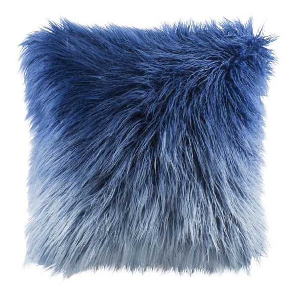 Safavieh 20 x 20 in. Faux Flokati Pillow, Blue - PLS733D-2020