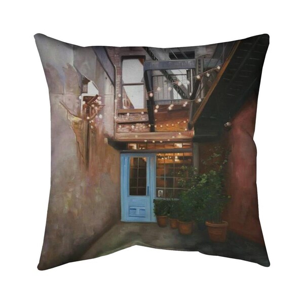 Begin Home Decor 26 x 26 in. Cozy Little Place-Double Sided Print Indoor Pillow - 5541-2626-AR12