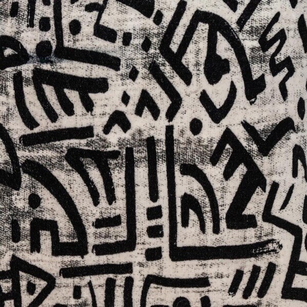 Homeroots 16 x 16 x 5 in. Black & White Abstract Velvet Throw Pillow - 383092