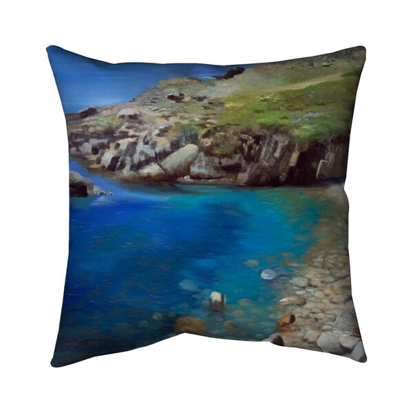 Fondo 20 x 20 in. Spanish Coast-Double Sided Print Indoor Pillow - FO2790653