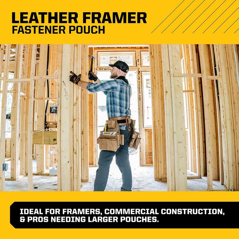 FIRM GRIP Build-A-Rig Leather Framer Fastener Pouch - FG-7700-R