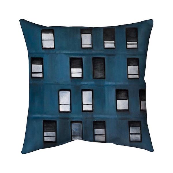Fondo 20 x 20 in. Urban Building-Double Sided Print Indoor Pillow - FO2794218