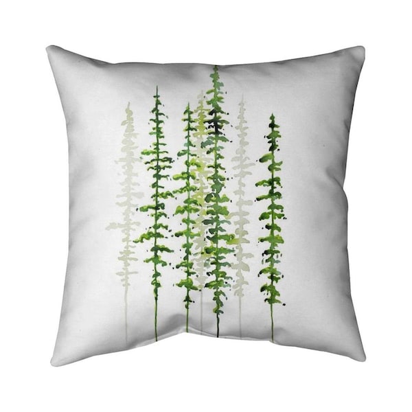 Fondo 20 x 20 in. Minimalist Trees-Double Sided Print Indoor Pillow - FO2798505