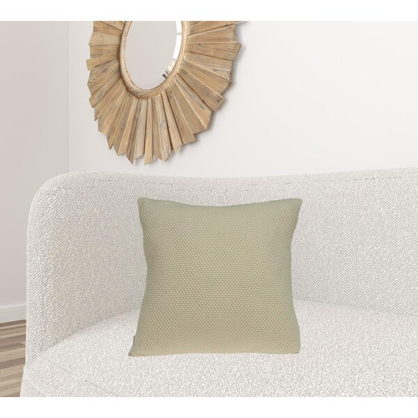 Homeroots 20 x 7 x 20 in. Beautiful Transitional Tan Pillow Cover with Poly Insert - 334077