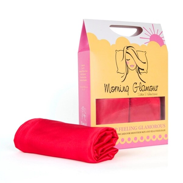 Morning Glamour Signature Box Satin Pillowcases- Red, 2PK - 854130004180