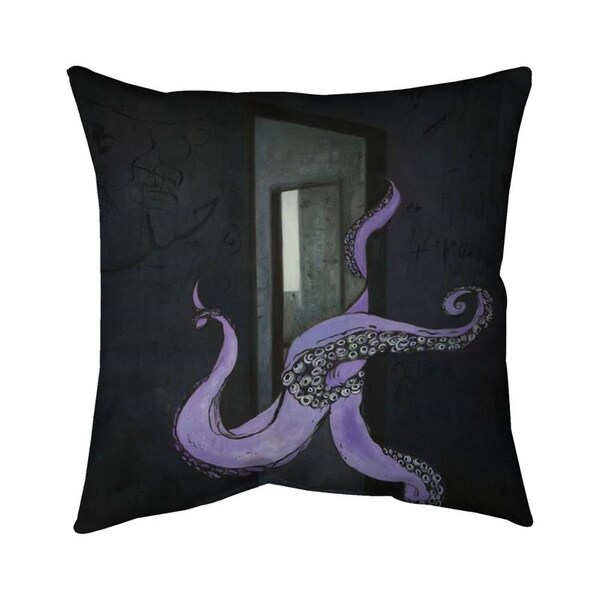 Fondo 26 x 26 in. Octopus Street Art-Double Sided Print Indoor Pillow - FO3335531