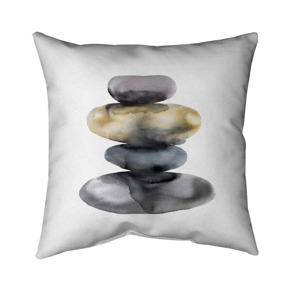 Fondo 20 x 20 in. Hot Stones-Double Sided Print Indoor Pillow - FO2793135