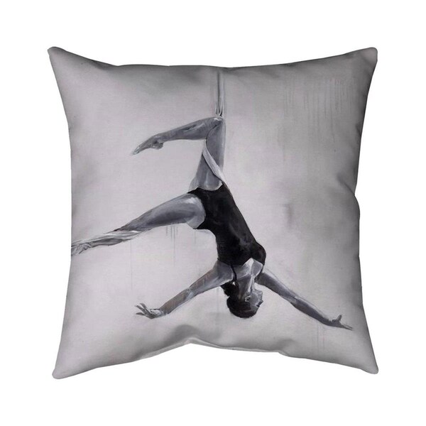 Fondo 20 x 20 in. Dancer on Aerial Silks-Double Sided Print Indoor Pillow - FO2792764