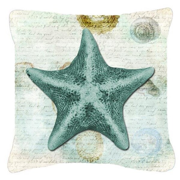 Carolines Treasures Carolines Treasures SB3043PW1414 14 x 14 in. Starfish Fabric Decorative Pillow - SB3043PW1414