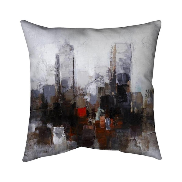 Fondo 26 x 26 in. Obscure City-Double Sided Print Indoor Pillow - FO2792789