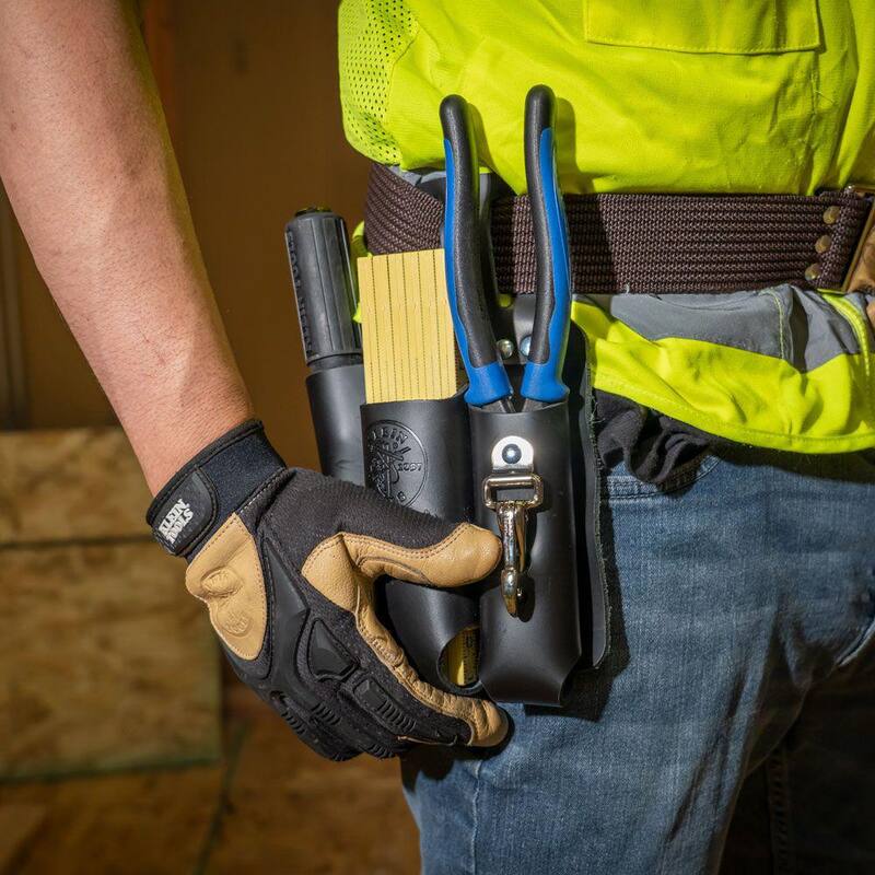 Klein Tools 3-Pocket Pliers Rule and Screwdriver Holster - S5118PRS