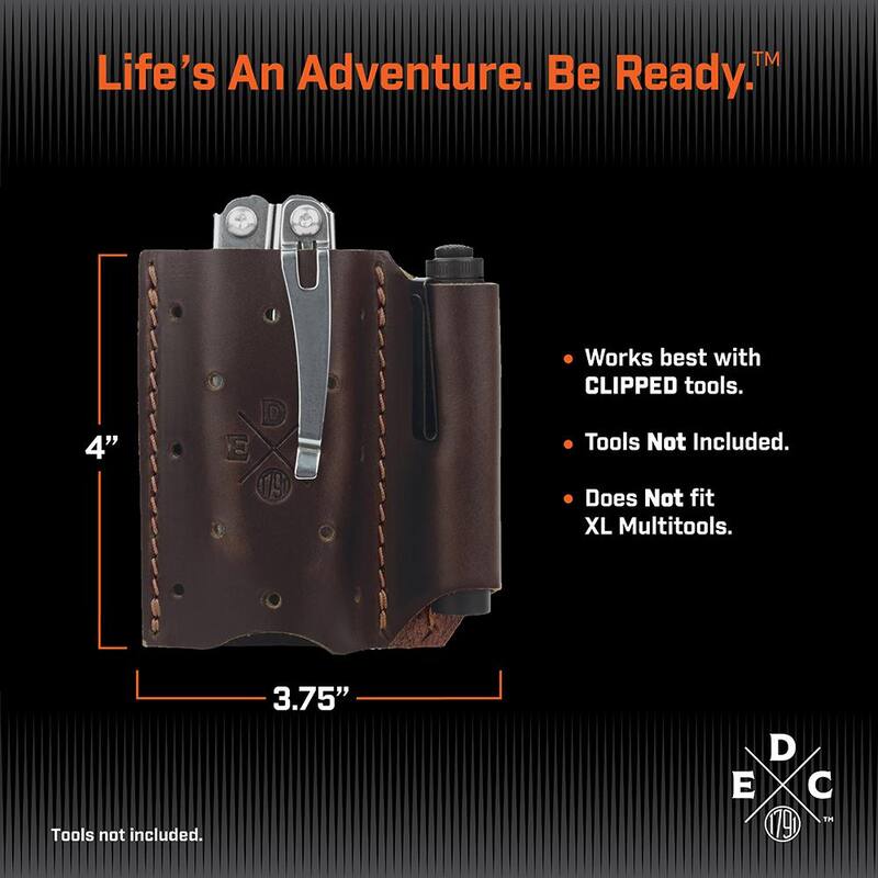 1791 EVERYDAY CARRY 3.7 in. Standard Small and Medium Burgundy Full-Grain Leather Tool Organizer - WEBACDuoBURA