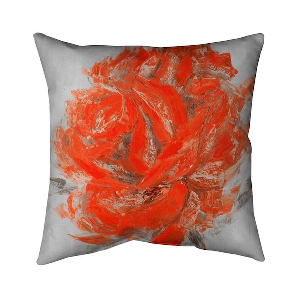 Fondo 26 x 26 in. Abstract Rose-Double Sided Print Indoor Pillow - FO2797839