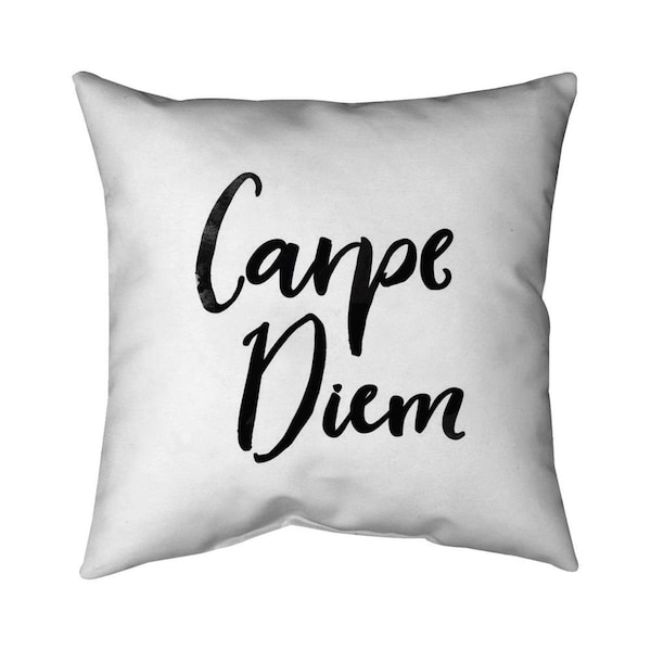Begin Home Decor 20 x 20 in. Carpe Diem-Double Sided Print Indoor Pillow - 5541-2020-QU17