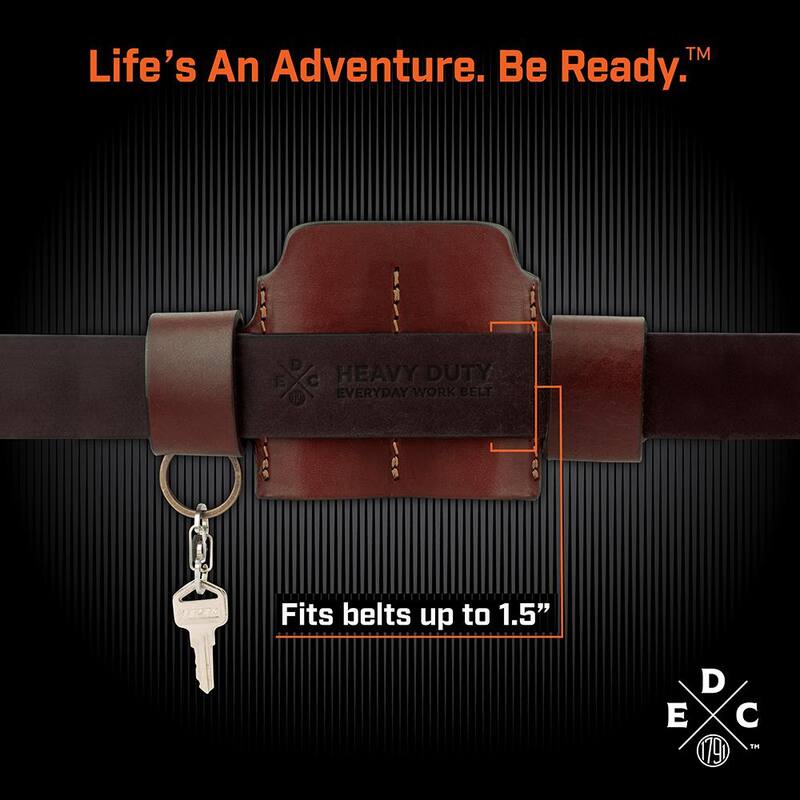 1791 EVERYDAY CARRY 6.7 in. Mini Small Chestnut Full-Grain Leather Tool Organizer - WEBMNASMFCHNA
