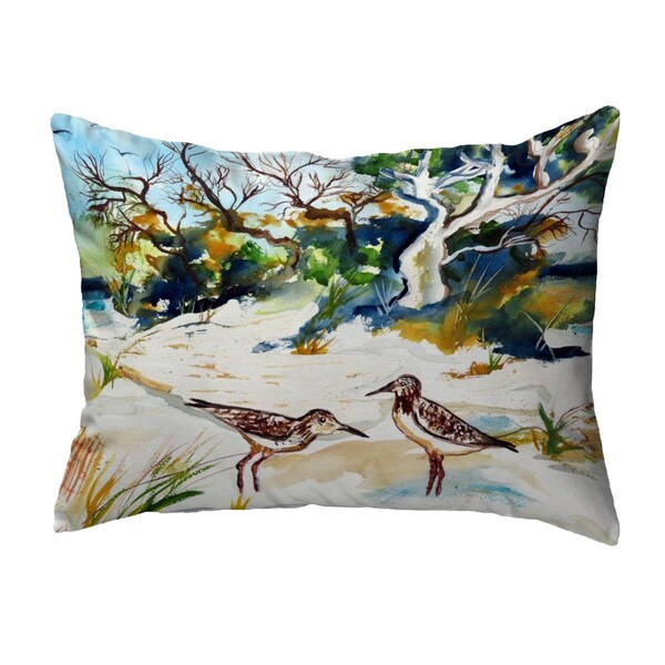 Betsy Drake Betsy Drake NC487 16 x 20 in. Tree & Beach No Cord Pillow - NC487