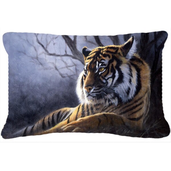 Jensendistributionservices Bengal Tiger by Daphne Baxter Fabric Decorative Pillow - MI2557330