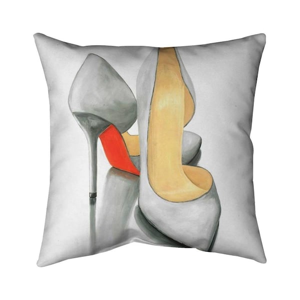 Fondo 20 x 20 in. High Heel Ready to Wear-Double Sided Print Indoor Pillow - FO2774037