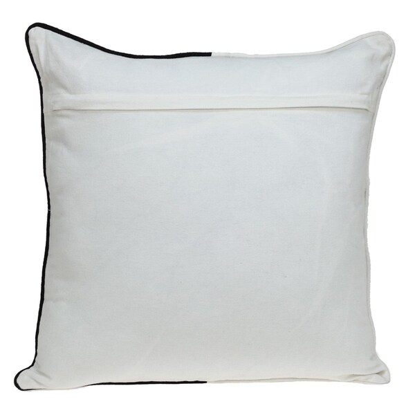 Homeroots 20 x 20 x 5 in. Black & White Abstract Accent Pillow - 383121