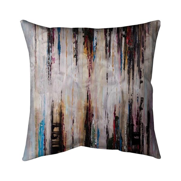 Begin Home Decor 20 x 20 in. Abstract Runny Paint-Double Sided Print Indoor Pillow - 5541-2020-AB17