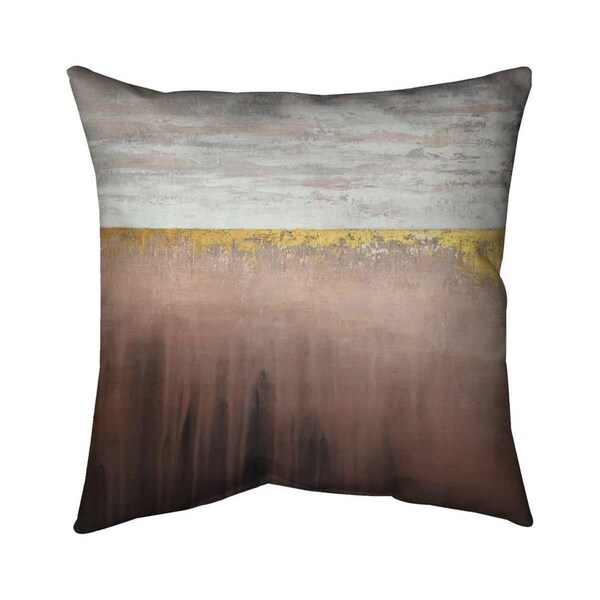 Begin Home Decor 20 x 20 in. Golden Pink-Double Sided Print Indoor Pillow - 5541-2020-AB92