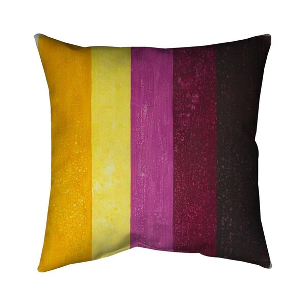 Fondo 20 x 20 in. Live Stripes-Double Sided Print Indoor Pillow - FO2794628
