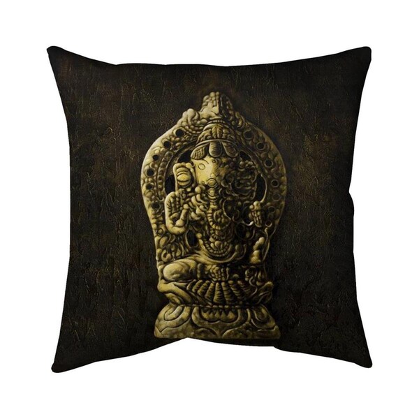 Fondo 26 x 26 in. Lord Ganesha-Double Sided Print Indoor Pillow - FO2792927