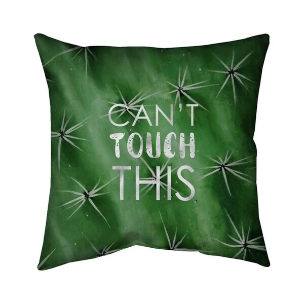 Begin Home Decor 26 x 26 in. Cant Touch This-Double Sided Print Indoor Pillow - 5541-2626-FL274-1