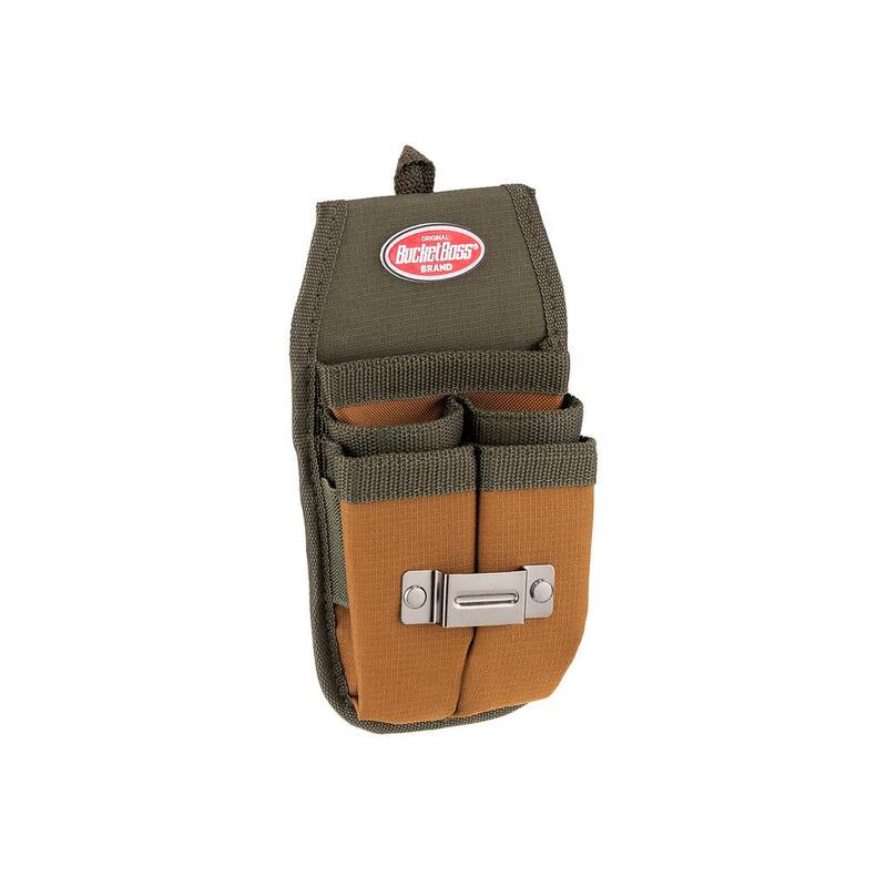 BUCKET BOSS Four Barrel Sheath Tool Belt Pouch with FlapFit - 54184