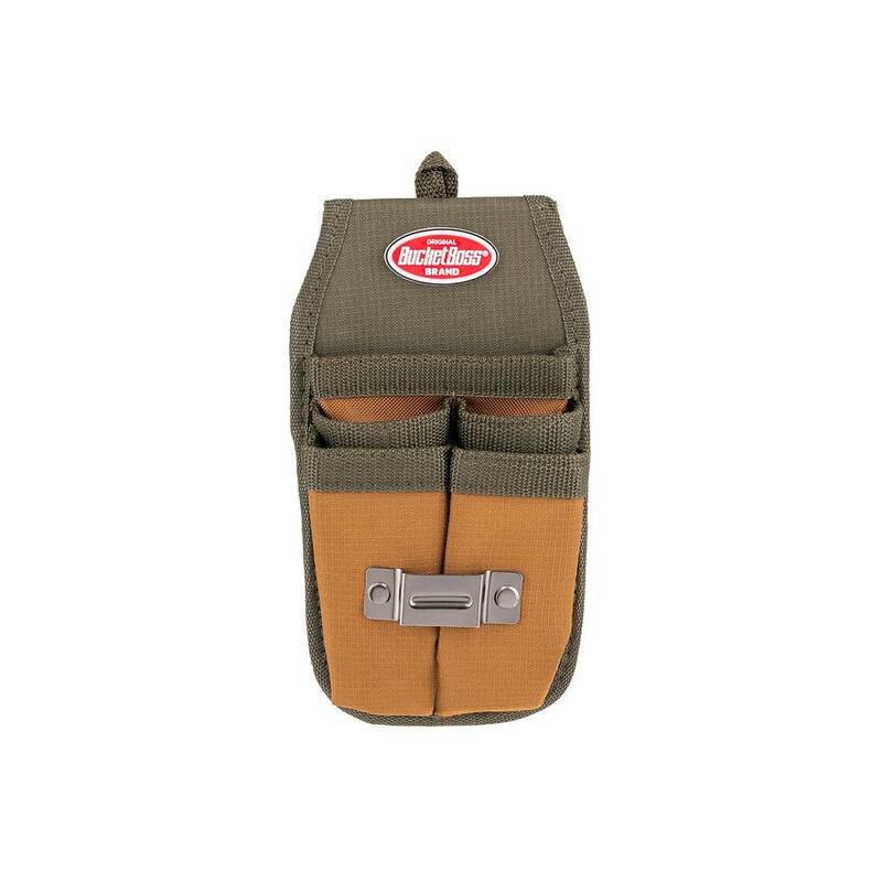 BUCKET BOSS Four Barrel Sheath Tool Belt Pouch with FlapFit - 54184