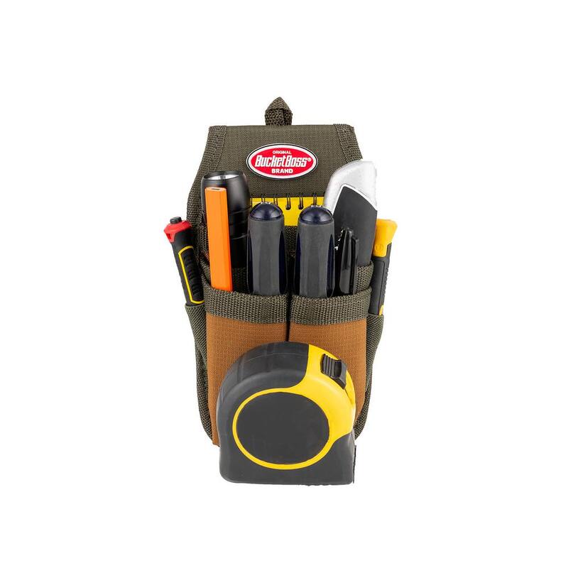 BUCKET BOSS Four Barrel Sheath Tool Belt Pouch with FlapFit - 54184