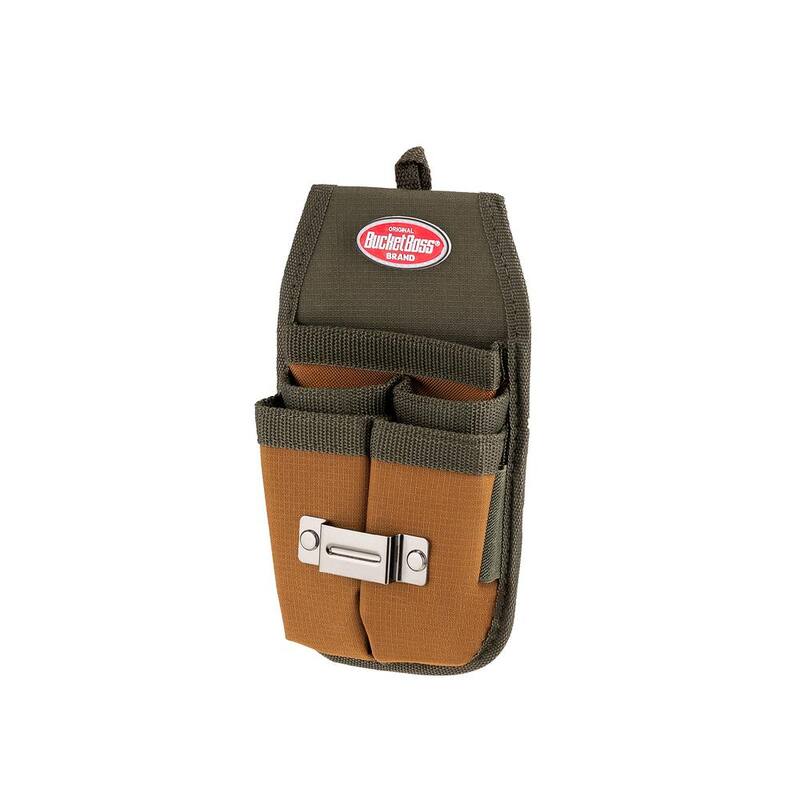 BUCKET BOSS Four Barrel Sheath Tool Belt Pouch with FlapFit - 54184
