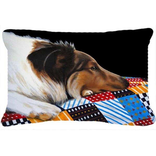 Carolines Treasures Carolines Treasures AMB1037PW1216 Day Dreamer Collie Fabric Decorative Pillow - AMB1037PW1216