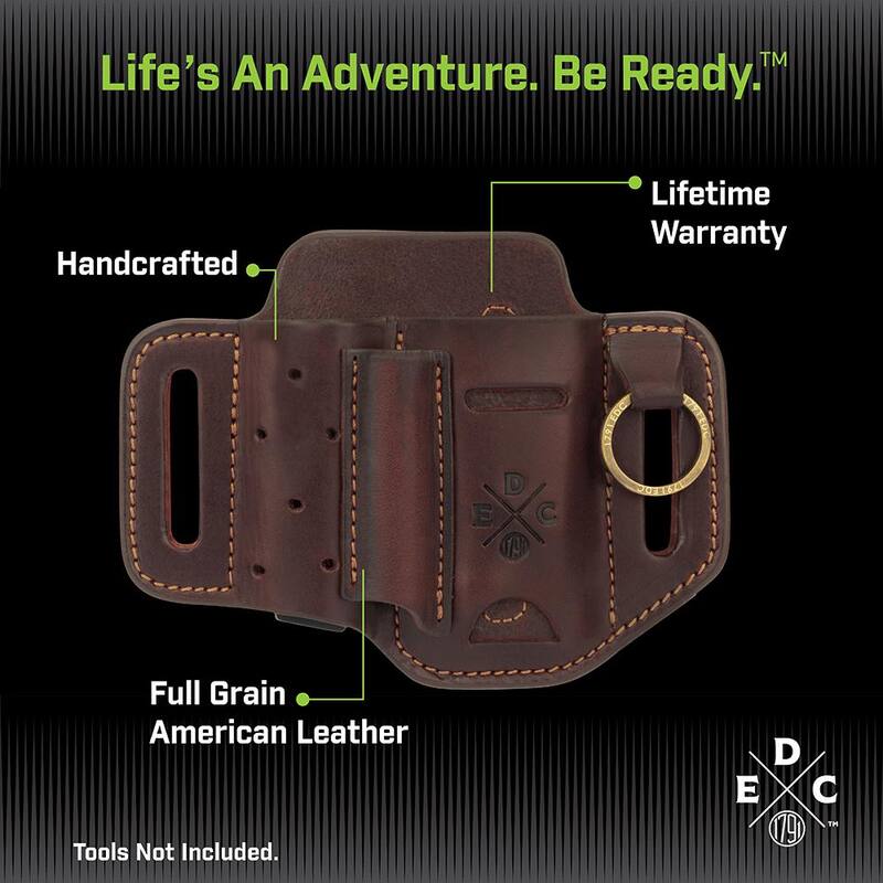 1791 EVERYDAY CARRY 8.3 in. Standard Medium Burgundy Full-Grain Leather Tool Organizer - WEBSTESSFBURA