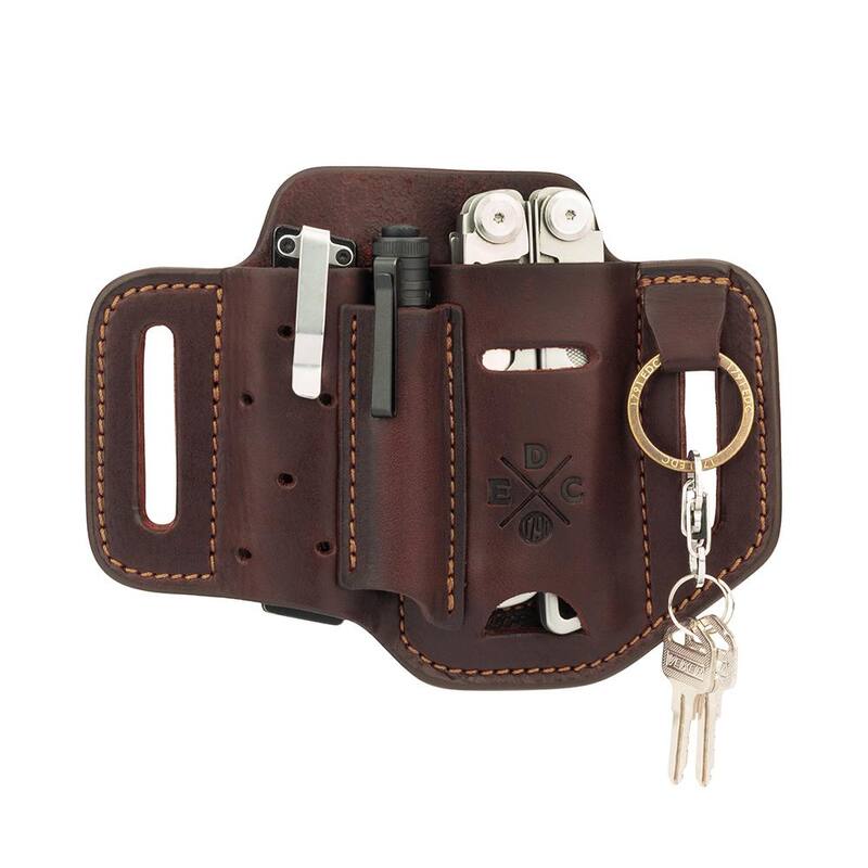 1791 EVERYDAY CARRY 8.3 in. Standard Medium Burgundy Full-Grain Leather Tool Organizer - WEBSTESSFBURA