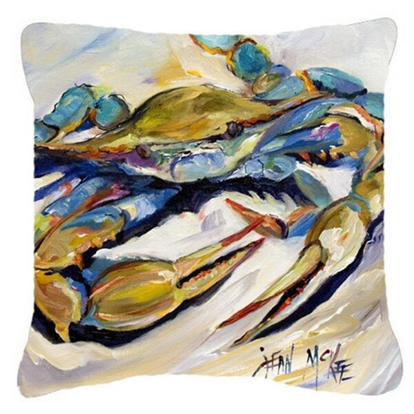Carolines Treasures No. 20 Crab Canvas Fabric Decorative Pillow - CA76072