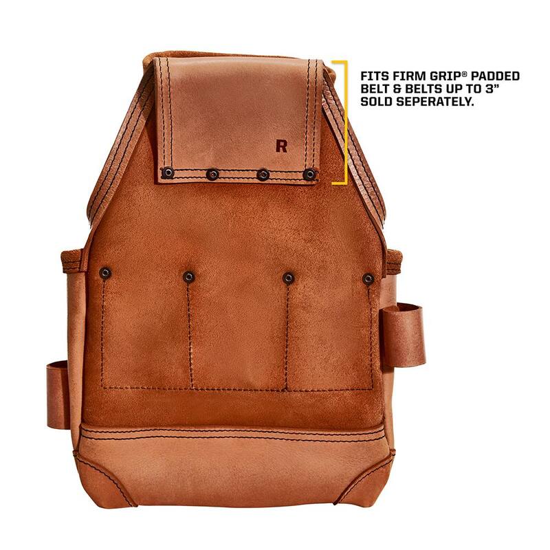 FIRM GRIP Build-A-Rig Leather Framer Tool Pouch - FG-7700-L