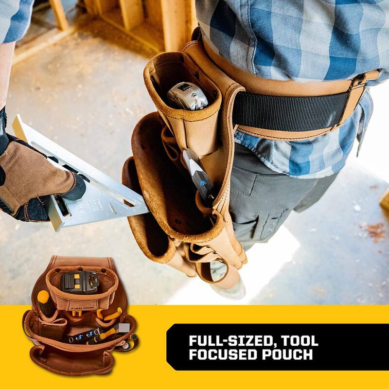 FIRM GRIP Build-A-Rig Leather Framer Tool Pouch - FG-7700-L