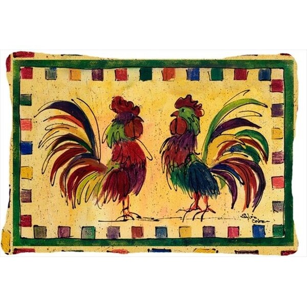 Carolines Treasures Carolines Treasures 8062PW1216 Bird - Rooster Indoor & Outdoor Decorative Fabric Pillow - 12 x 16 in. - 8062PW1216